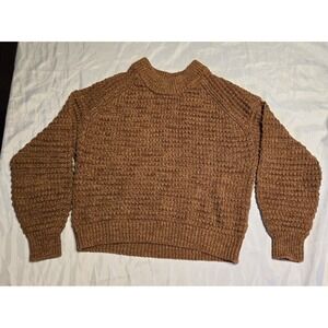 Universal Thread Womens Chestnut Brown Sweater Size Large Knit Soft Preppy